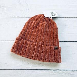 Billabong Brown Knit Warm Up Hat NWT